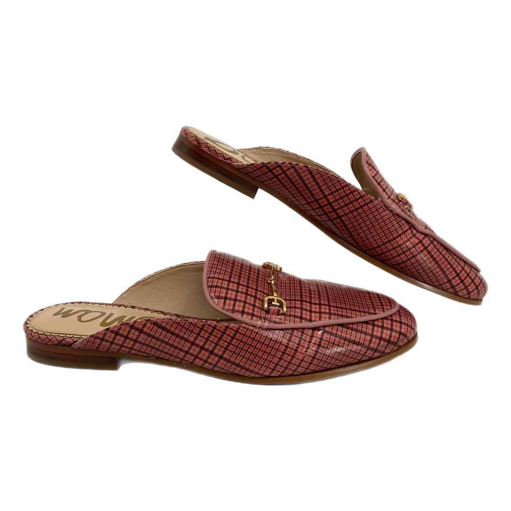 Sam Edelman Pink Gold Plaid Mule Loafers | Size 8